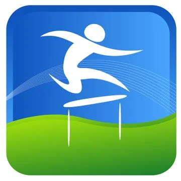 High jump Illustrazione stock