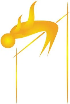 High jump Illustrazione stock