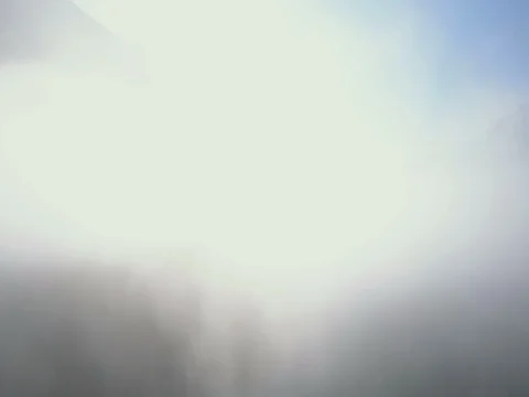 High Key Mid Cloud Pan Panorama Reveal Snowy Himalaya Annapurna Mountains Nepal Stock Footage 77560350