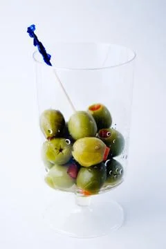 High key olives Stock Photos
