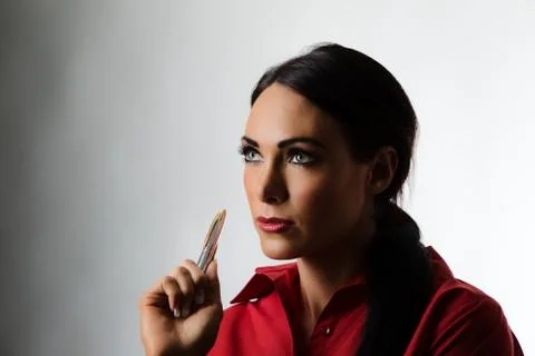 High key portrait Stock Photos