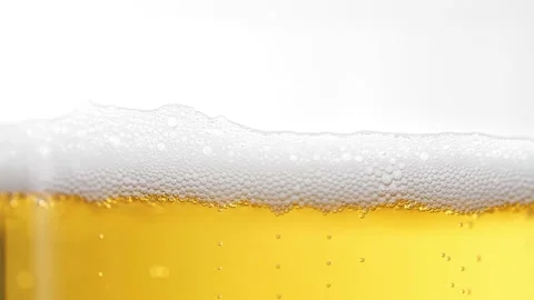 High Key Slow Motion Beer 180 fps White Background Stock Footage 149158945