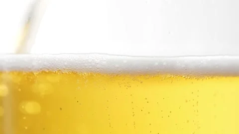 High Key Slow Motion Beer 180 fps White Background Stock Footage 149158950