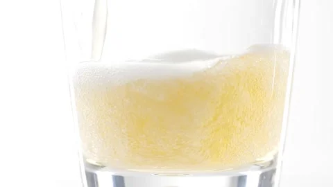 High Key Slow Motion Beer 180 fps White Background Stock Footage 149159700