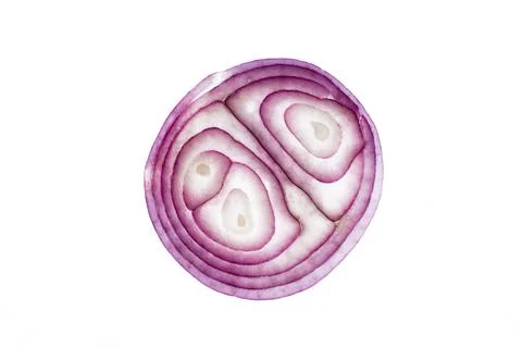 High key vegetable slices Stock Photos