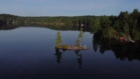 High Lake Stock Footage 136131962