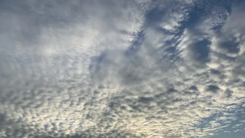 High-level beautiful patterning clouds Stock Footage 224614890