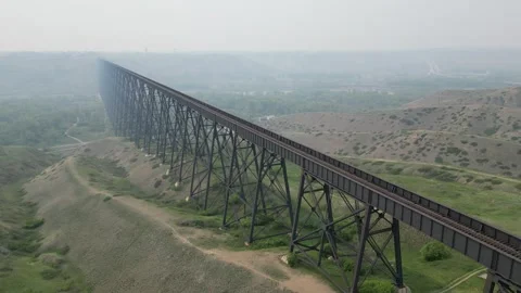 High Level Bridge with Fog Video stock 272287785