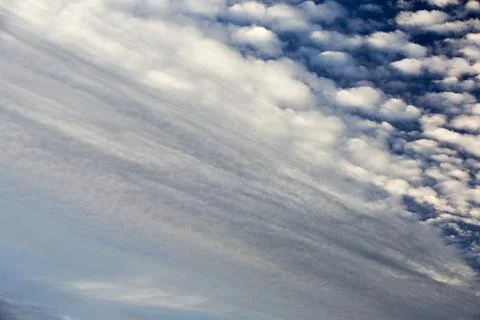 High level clouds over the Lake District, UK. Stock Photos