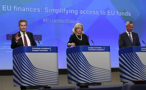 High Level Group on Simplification for the beneficiaries of EU funds, Brussels,  Stock Photos