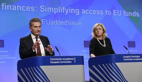 High Level Group on Simplification for the beneficiaries of EU funds, Brussels,  Stock Photos