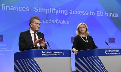 High Level Group on Simplification for the beneficiaries of EU funds, Brussels,  Stock Photos
