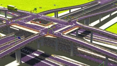 High-level overpass Stock-Illustration