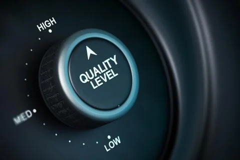 High level of quality management イラスト素材