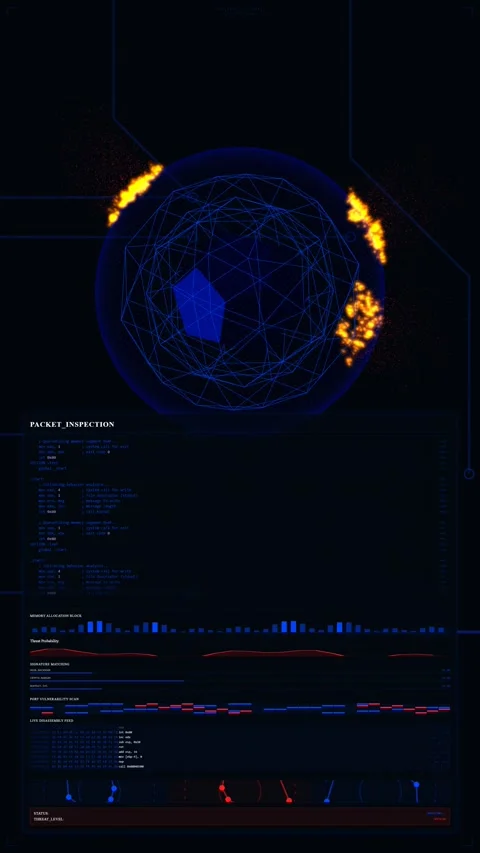 High-Level Scripting Network Audit: Vertical Deep Packet Inspection Stockbeeldmateriaal 333933726