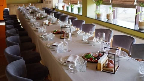 High level of service in the restaurant Stock Footage 237012331