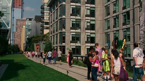 The High Line Park 動画素材 102476470