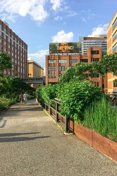 The High Line Park Stock Photos