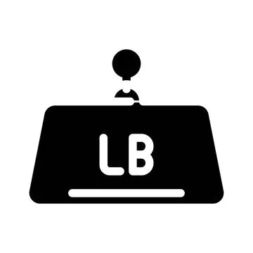 High load capacity glyph icon vector illustration 스톡 일러스트
