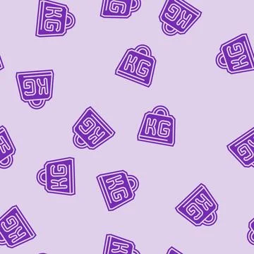 High load capacity glyph seamless pattern Stock-Illustration