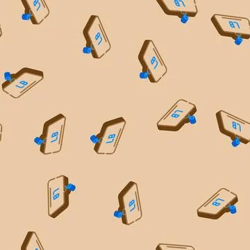 High load capacity isometric icon seamless pattern 스톡 일러스트
