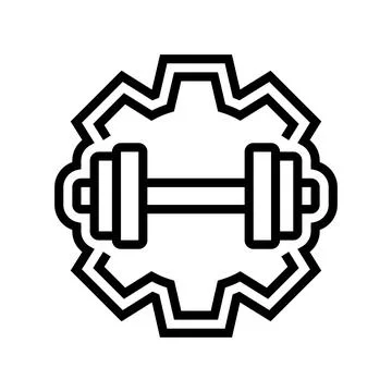 High load capacity line icon vector illustration 스톡 일러스트