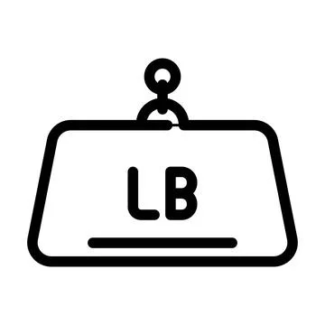 High load capacity line icon vector illustration 스톡 일러스트
