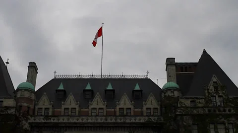 High to low angle - empress hotel Stock Footage 37703366