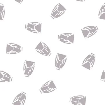 High low skirt glyph vector seamless pattern Stockillustratie