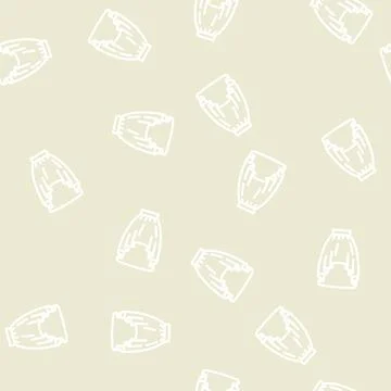 High low skirt line vector seamless pattern Illustrazione stock