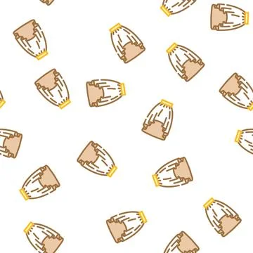 High low skirt vector seamless pattern Stockillustratie