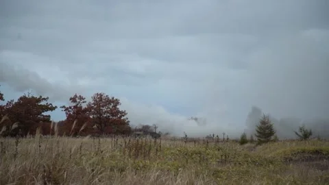 High mobility artillery rocket system HIMARS launches rocket Stock Footage 254475410