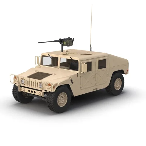 High Mobility Multipurpose Wheeled Vehicle Humvee Desert Stock Footage 283977253