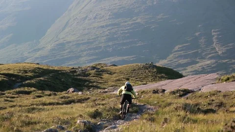 High Mountain Biking Video stock 90861817