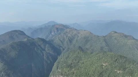 High Mountain Canyon Cliffs and River Landscapes 4K Aerial Stock Footage 320551537