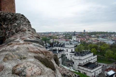 High mountain city view Stock Photos