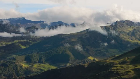 High mountain clouds timelapse in the Andes Stock Footage 110947949