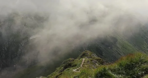 High mountain clouds in wind blowing 스톡 동영상 308037520