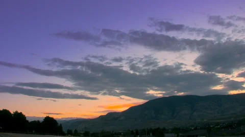 High Mountain Desert Time Lapse, Purple Sky Stock Footage 39257461