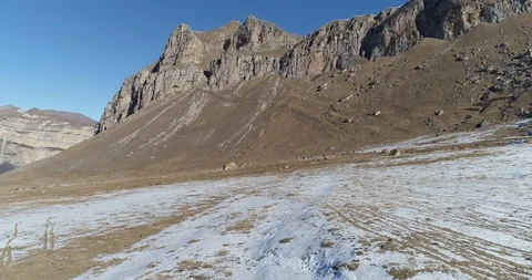 High mountain desert in winter Stock-Footage 85684479