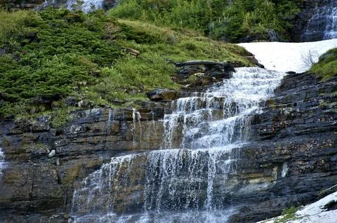 High mountain falls Foto stock