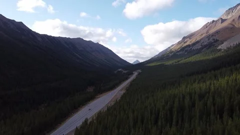 High Mountain Highway Stock Footage 142840589