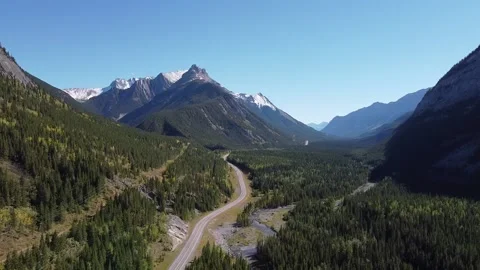 High Mountain Highway Stock Footage 142840908