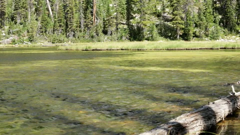 High Mountain Lake, 4K Stock Footage 233117566
