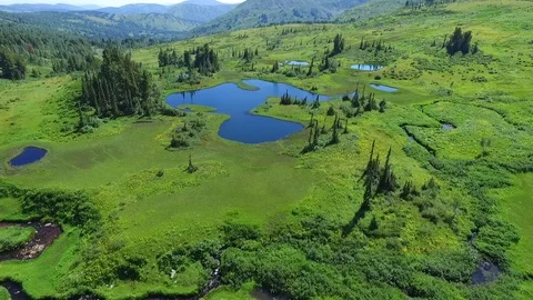 High mountain lakes Stock Footage 98051318