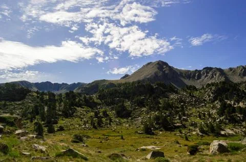 High mountain landscape. Stockfoto's