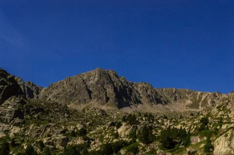 High mountain landscape. Stockfoto's