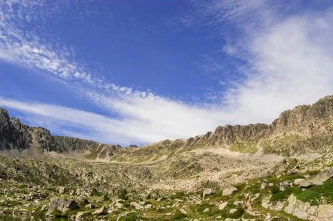 High mountain landscape. Stockfoto's