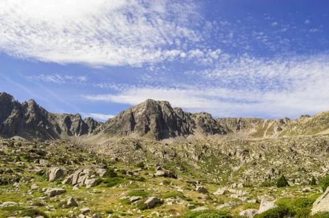 High mountain landscape. Stockfoto's