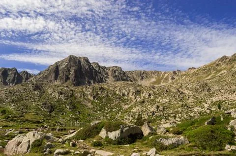 High mountain landscape. Stockfoto's